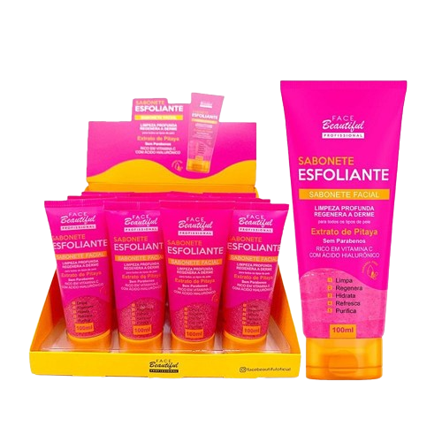 SABONETE ESFOLIANTE PITAYA 100ML DISPLAY C/12 - FACE BEAUTIFUL