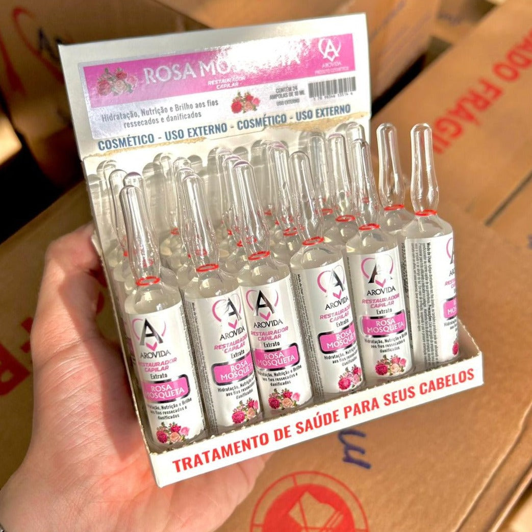 VITAMINA CAPILAR ROSA MOSQUETA 10ML - AROVIDA