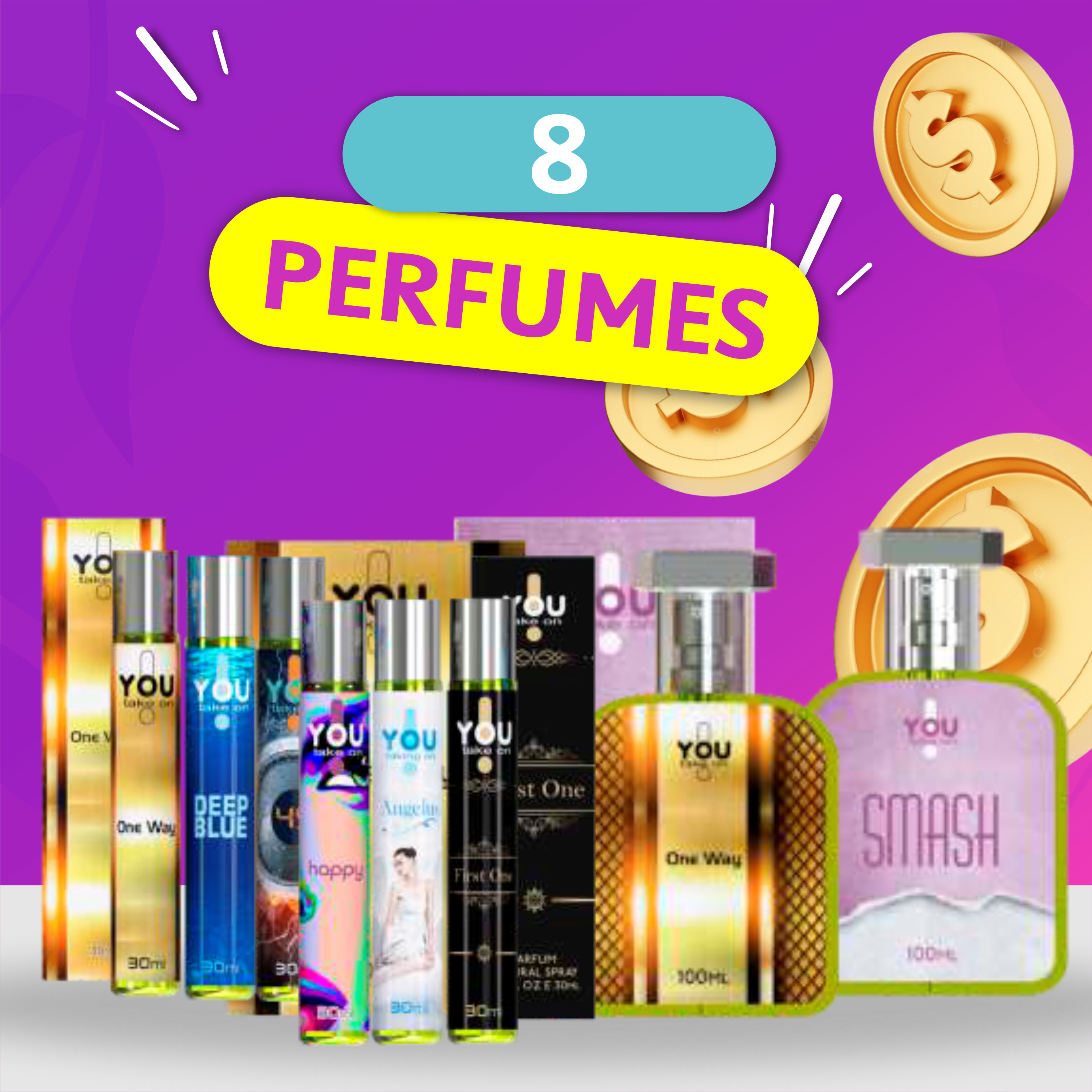 4 - Revenda de Perfumes + 28% OFF - Fature até R$440 (8 Perfumes)
